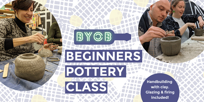 Byob Beginner Pottery Class banner
